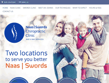 Tablet Screenshot of naas-swordschiropractic.ie